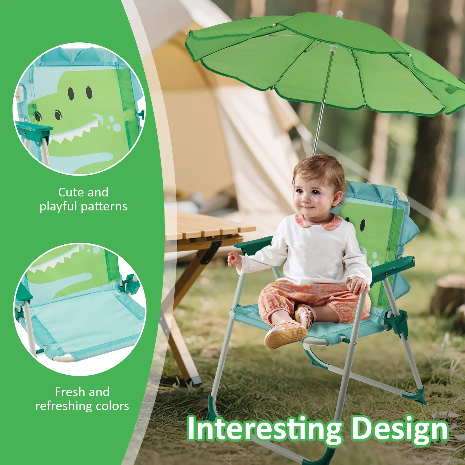 Kids Folding Beach Chair With  - Kids Outdoor Bean Bag Chair recension och pris