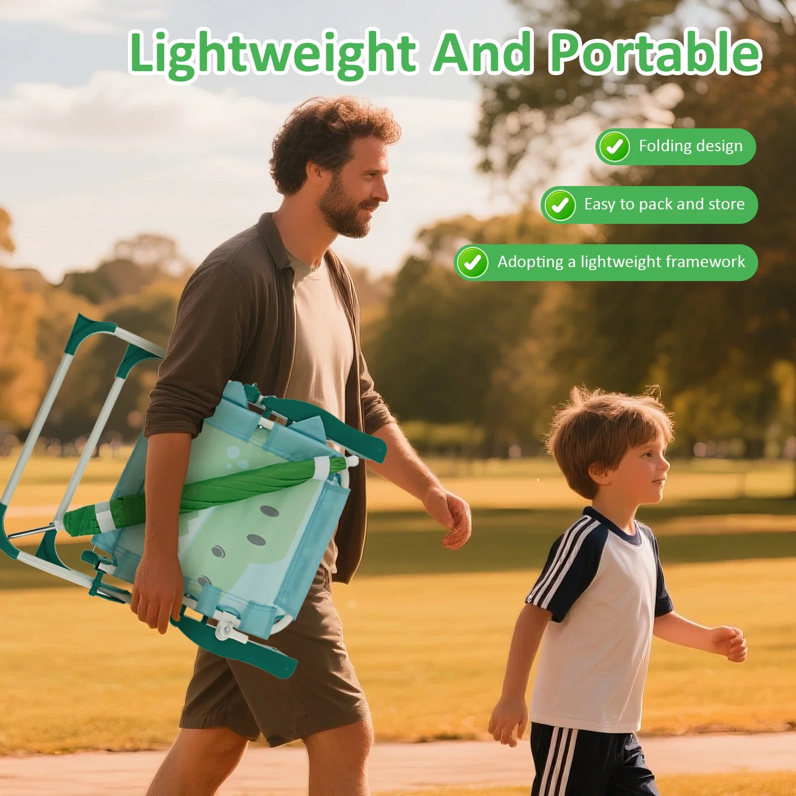 Kids Folding Beach Chair With  - Kids Outdoor Bean Bag Chair recension och pris
