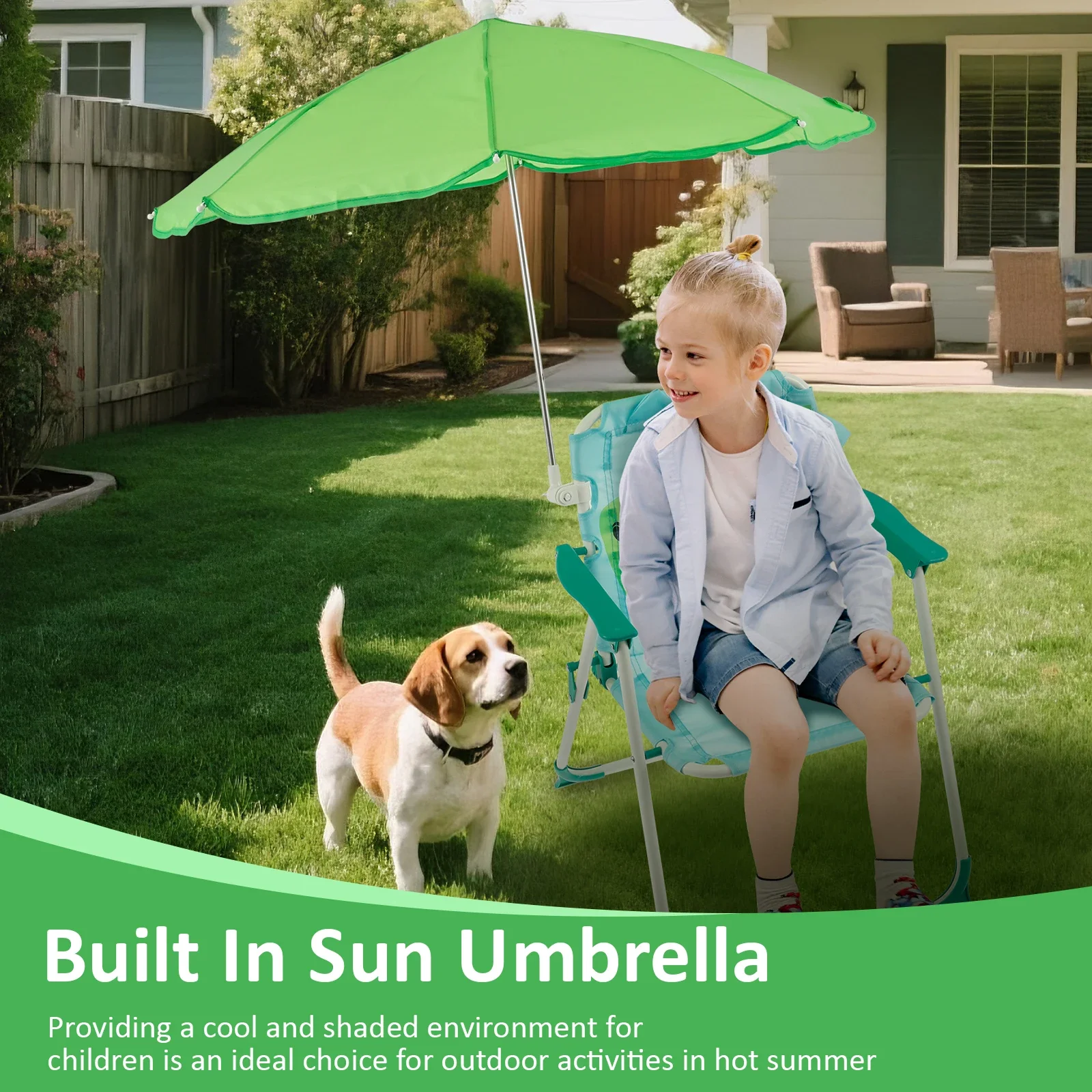 Kids Folding Beach Chair With  - Kids Outdoor Bean Bag Chair recension och pris