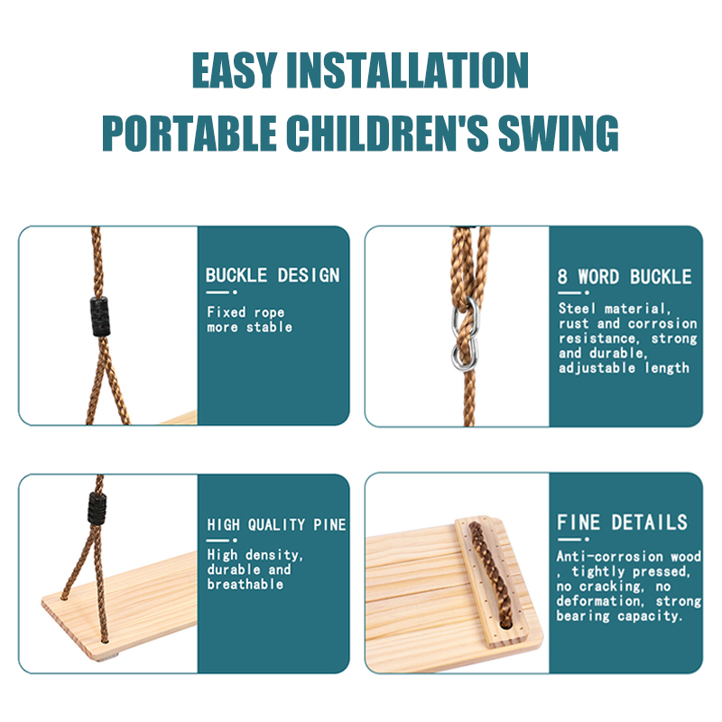 Wood Swing for Kid Outdoor Han - Kids Outdoor Bean Bag Chair recension och pris