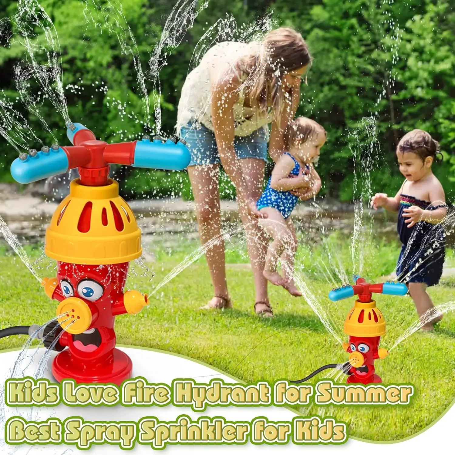 Water Spray Toy Hydrant Sprink - Kids Outdoor Yard Tools recension och pris
