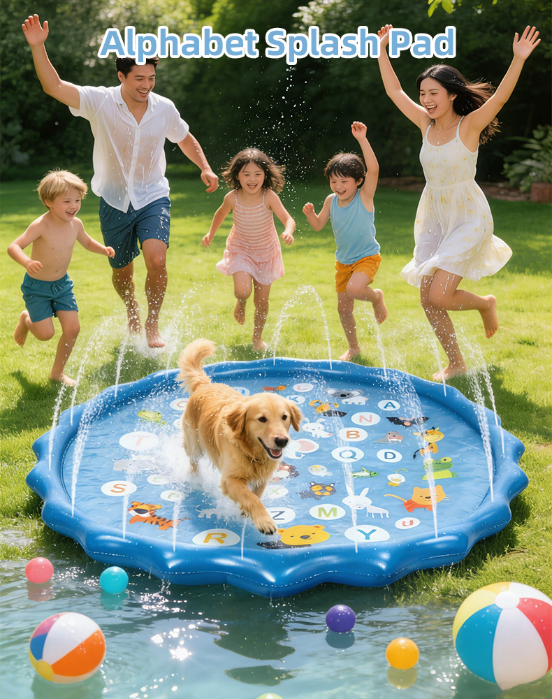 Alphabet Inflatable Water Spri - Slip Slide Water Mat recension och pris