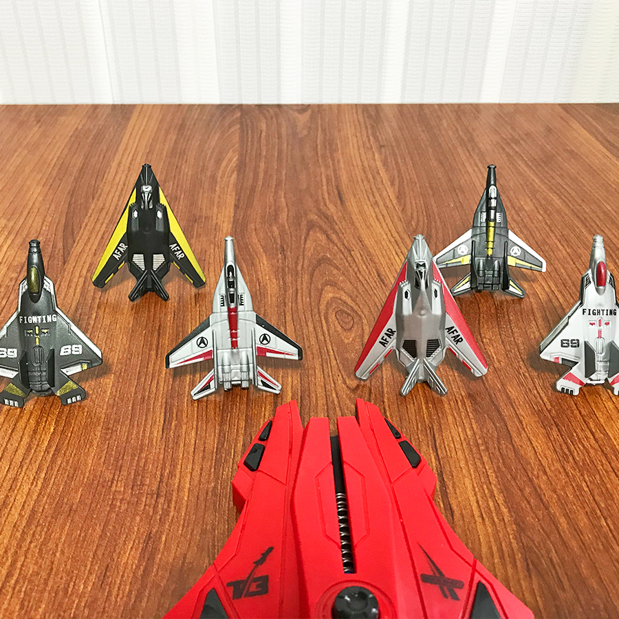 6pcs Fighter Plane Red Launche - Kids Outdoor Activities recension och pris