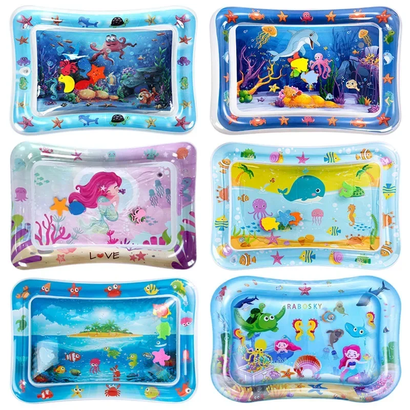 Baby Water Play Mat Inflatable - Kids Outdoor Water Play Table recension och pris