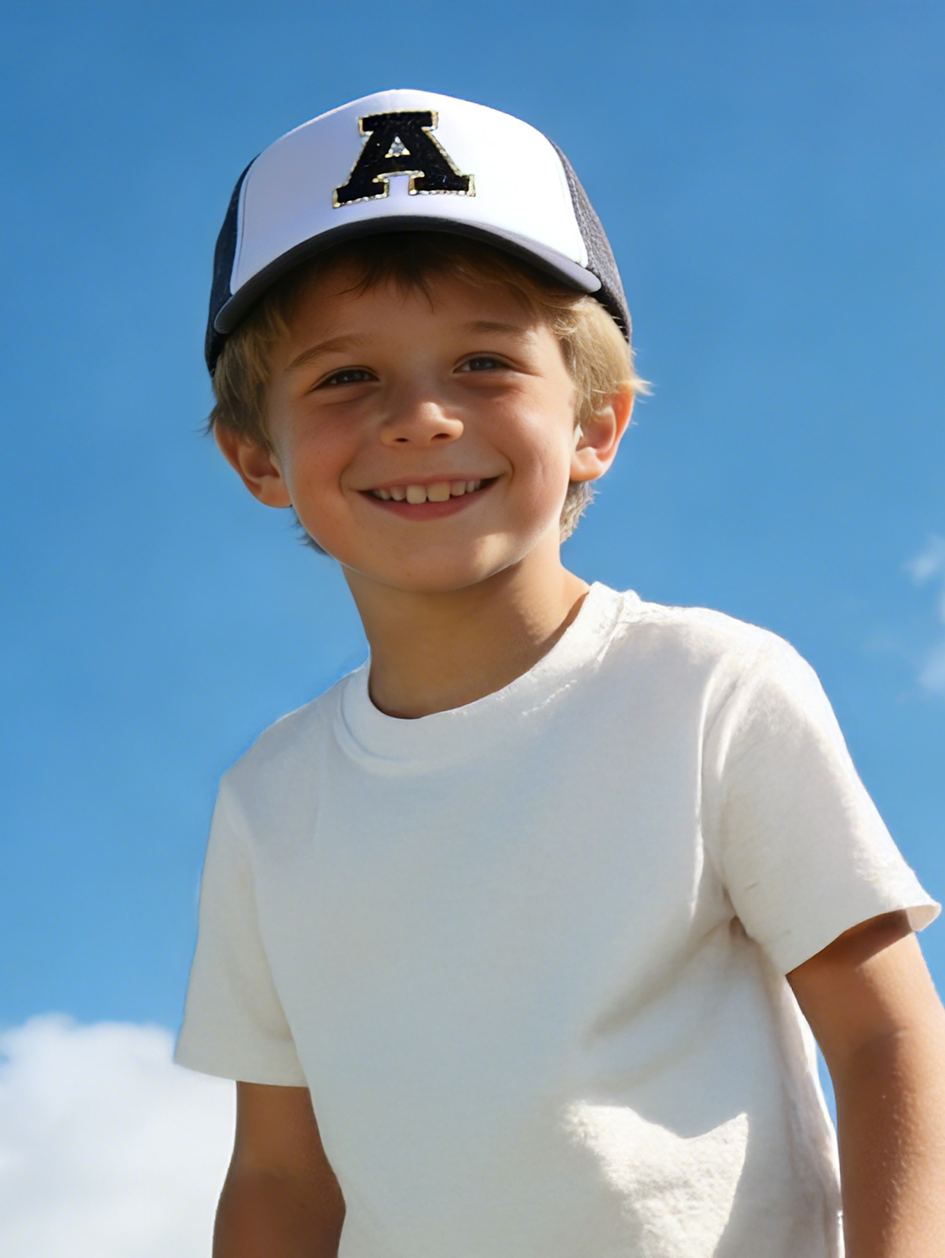 1pc Gray Hat With 26-Letter Pa - Kids Outdoor Activities recension och pris
