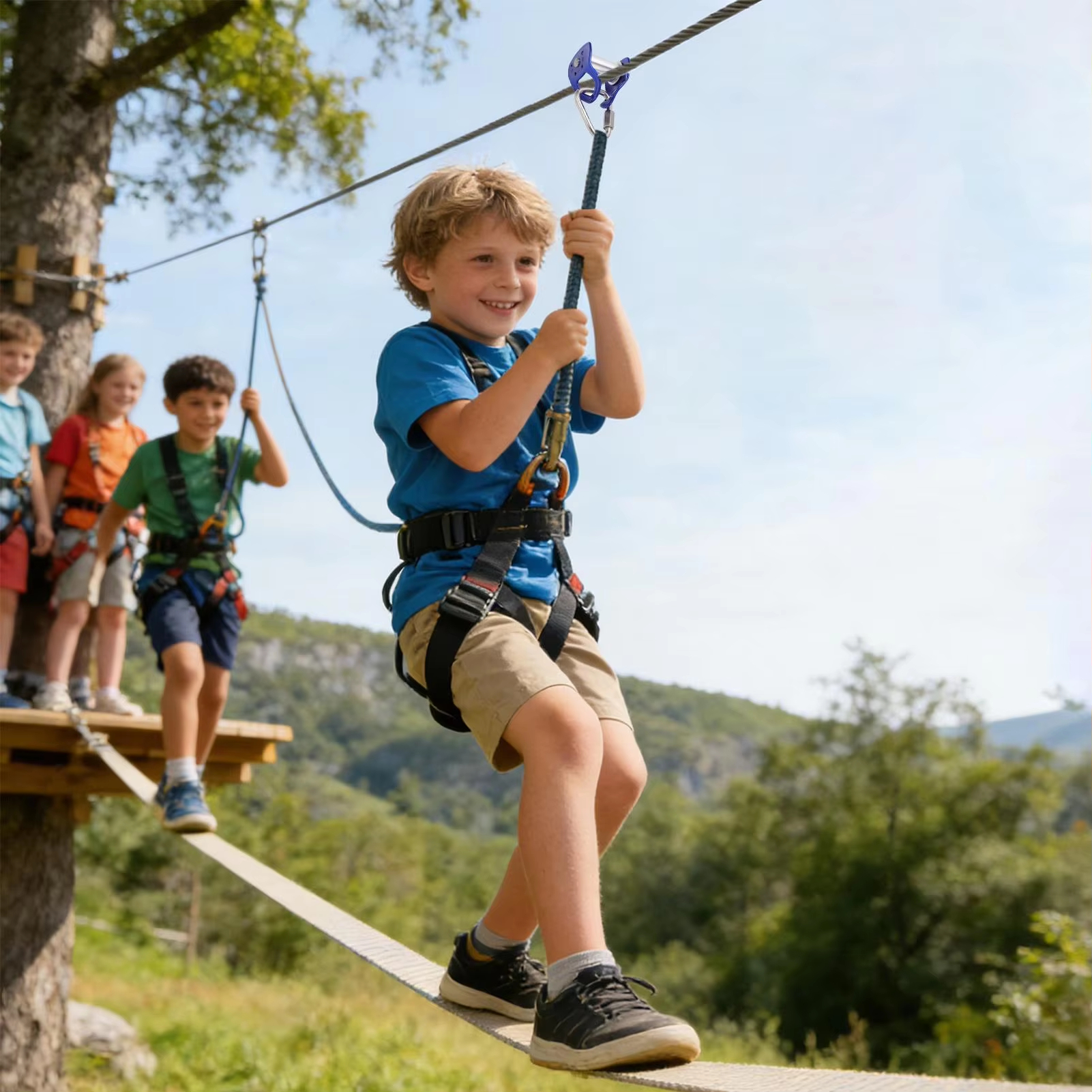 Outdoor 30 KN Zipline Pulley S - Kids Outdoor Furniture Set recension och pris