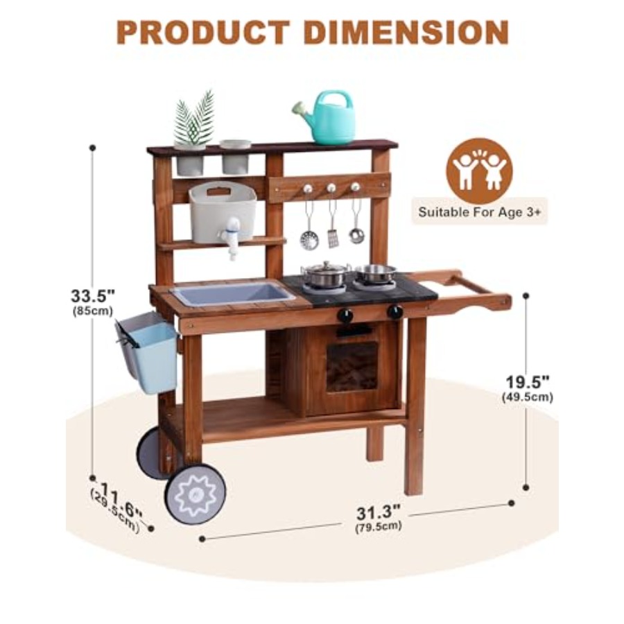 Outdoor mud kitchen for kids w - Kids Outdoor Mud Kitchen recension och pris