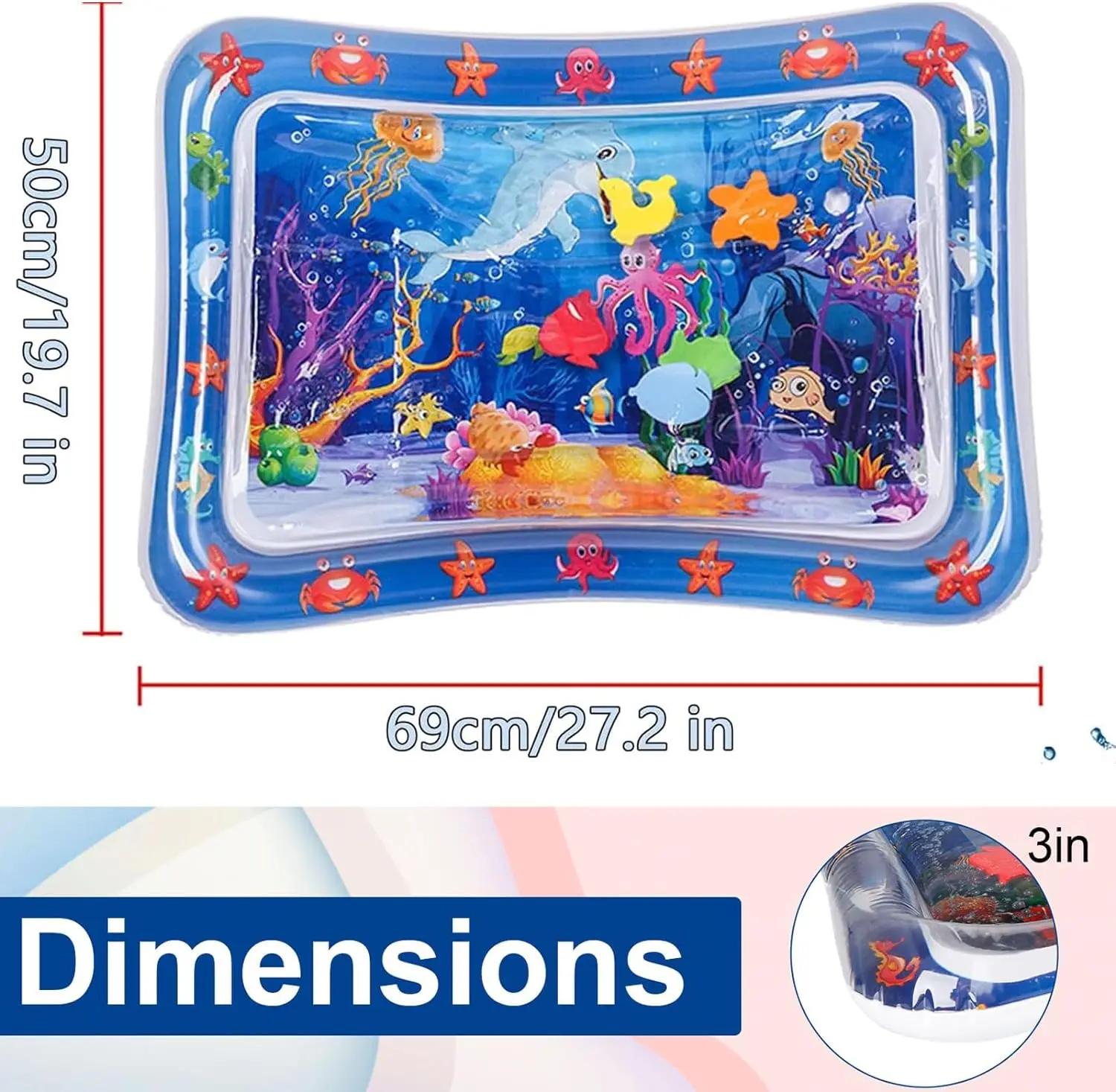 Water Sensory Play Mat Thicken - Slip Slide Water Mat recension och pris