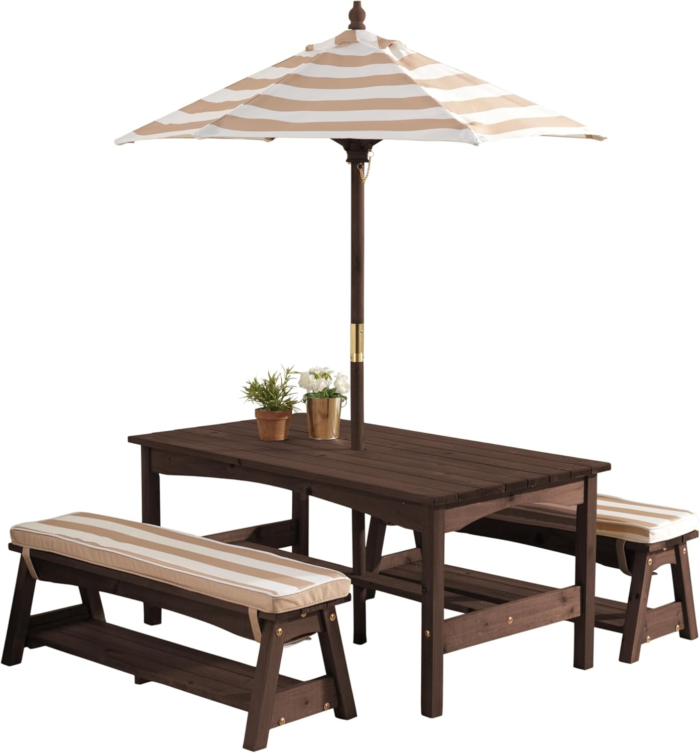 Outdoor Wooden Table & Bench S - Kids Outdoor Furniture Set recension och pris