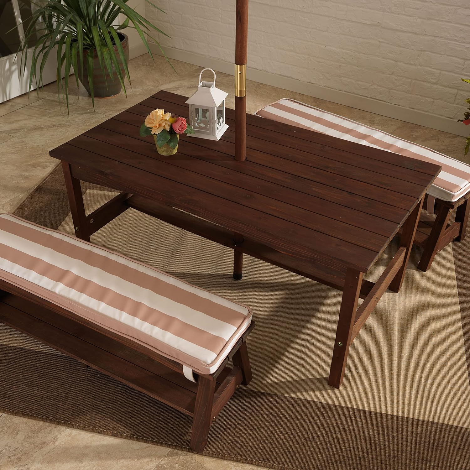 Outdoor Wooden Table & Bench S - Kids Outdoor Furniture Set recension och pris