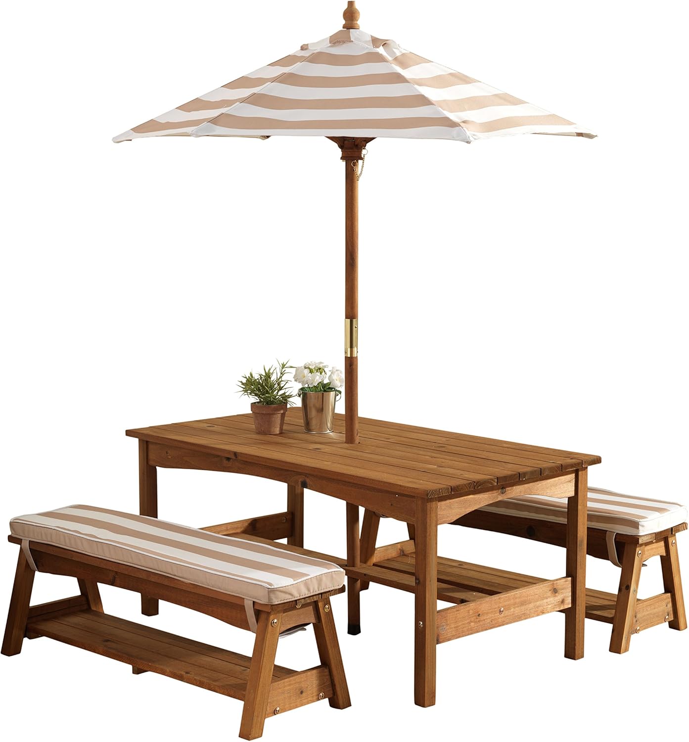 Outdoor Wooden Table & Bench S - Kids Outdoor Furniture Set recension och pris