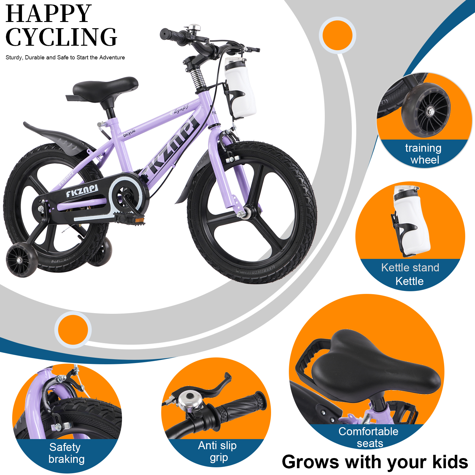 Kids Bike with Training Wheels - Kids Outdoor Ride On recension och pris