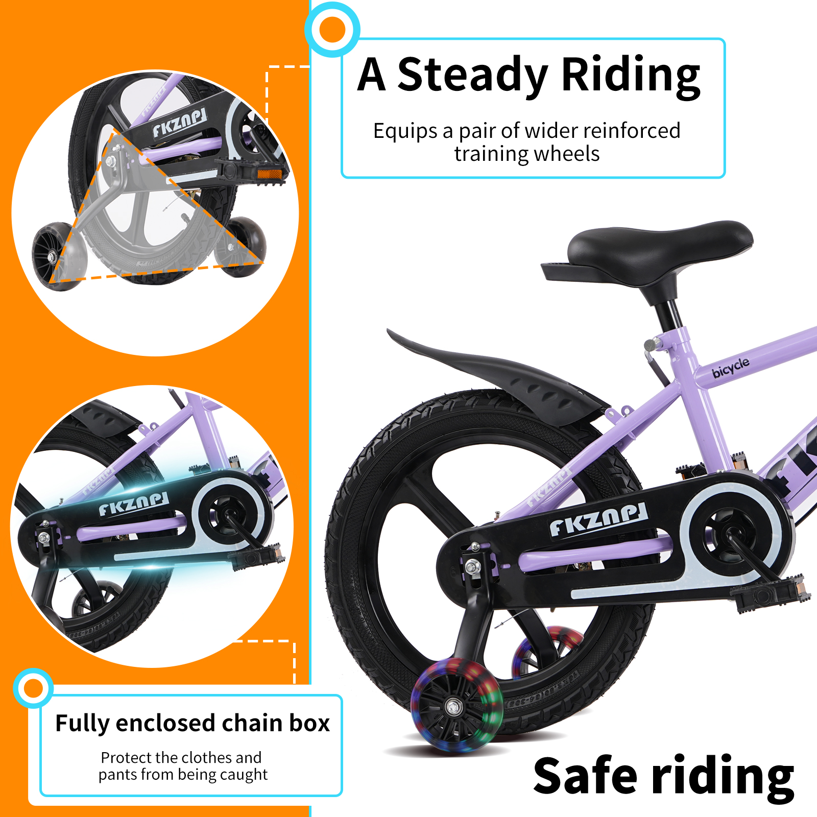 Kids Bike with Training Wheels - Kids Outdoor Ride On recension och pris