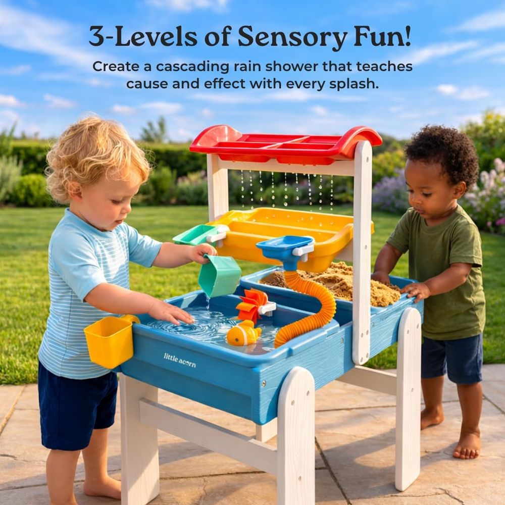 Little Acorn, Water Table or T - Kids Outdoor Water Play Table recension och pris