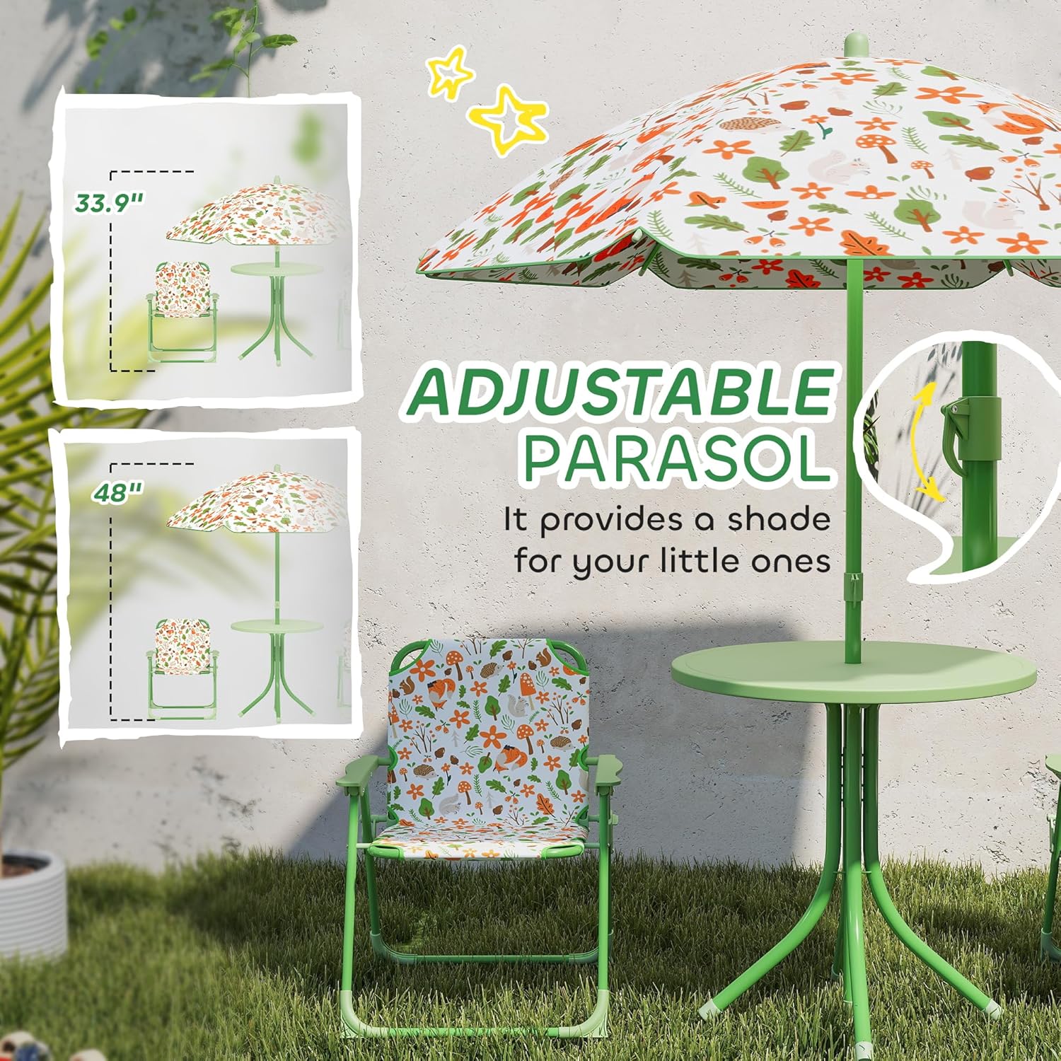 Kids Picnic Table Chair Set Fo - Kids Outdoor Furniture Set recension och pris