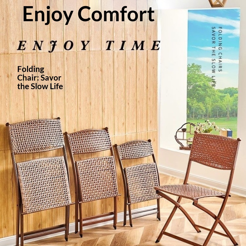 Portable Folding Rattan Dining - Kids Outdoor Folding Chair recension och pris