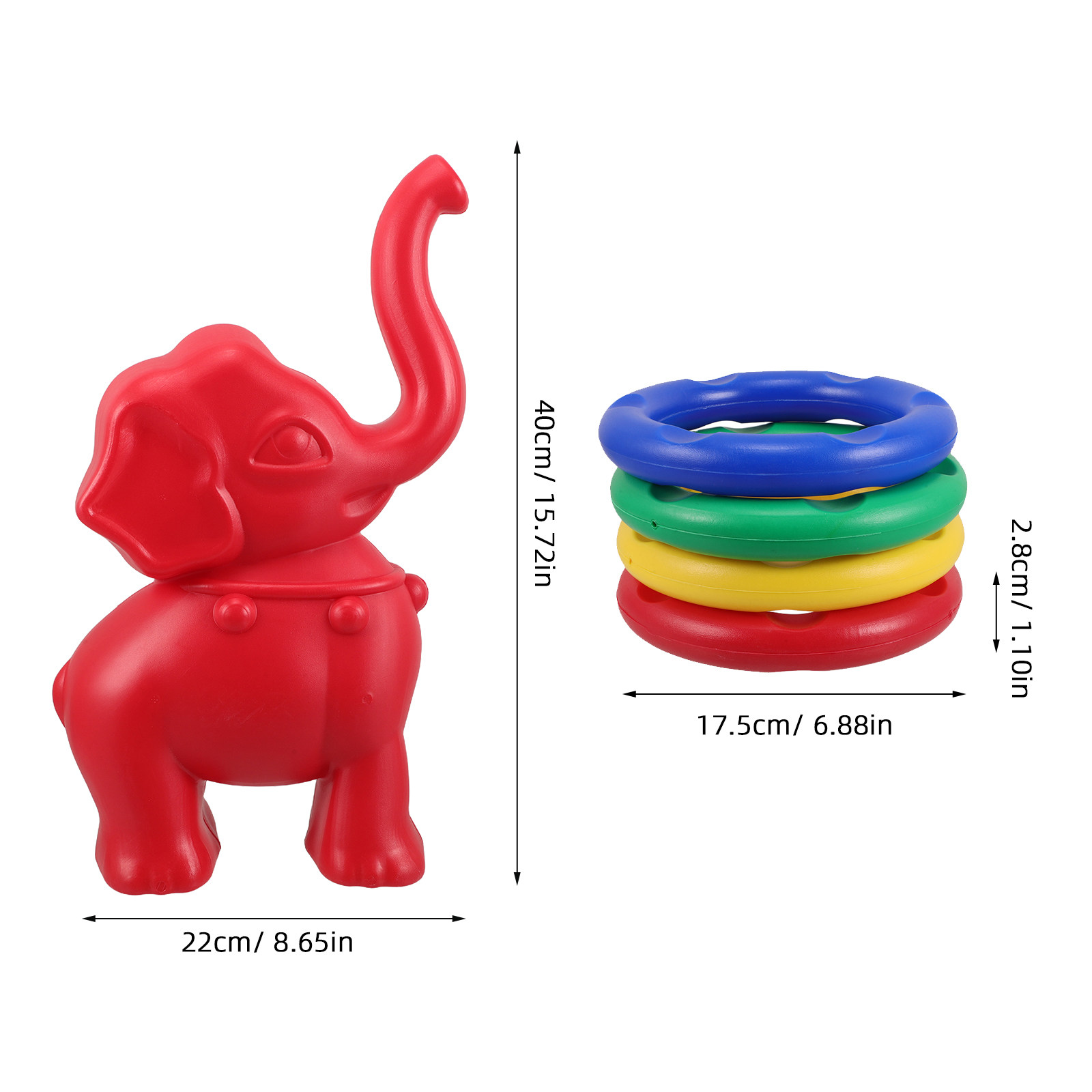 1Set Kids Ring Toss Game Eleph - Kids Outdoor Activities recension och pris