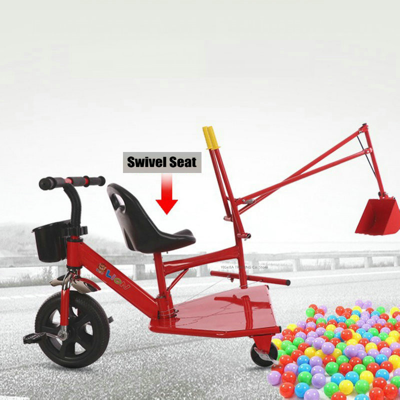 Outdoor Children Tricycle Exca - Kids Outdoor Ride On recension och pris