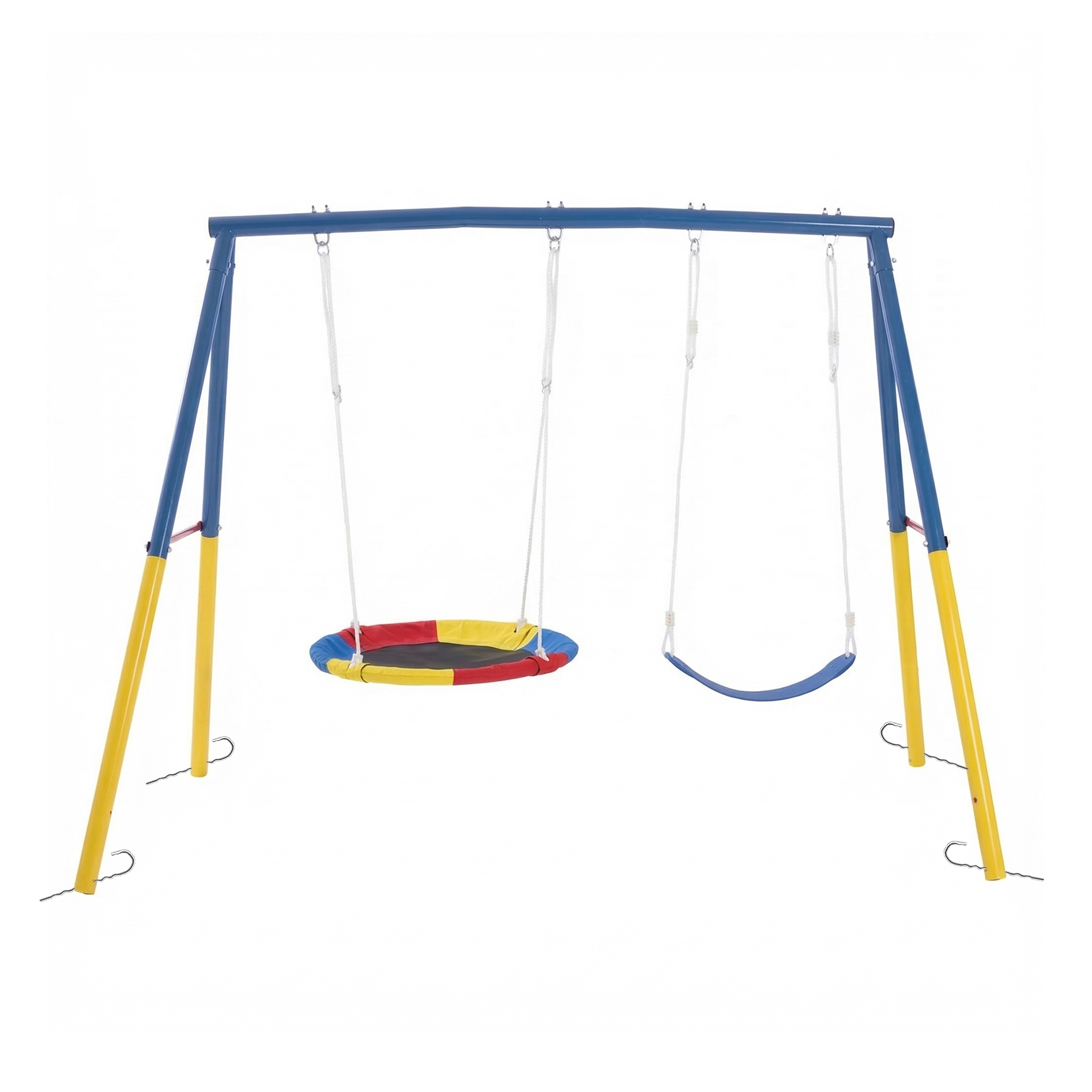 Outdoor Swing Set with Backyar - Kids Outdoor Ride On recension och pris