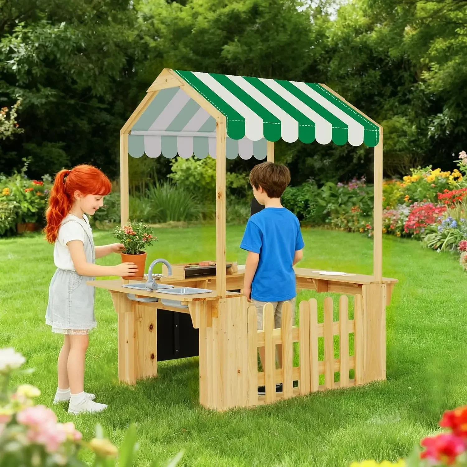 Kids Outdoor Playhouse, Mud Ki - Kids Outdoor Mud Kitchen recension och pris