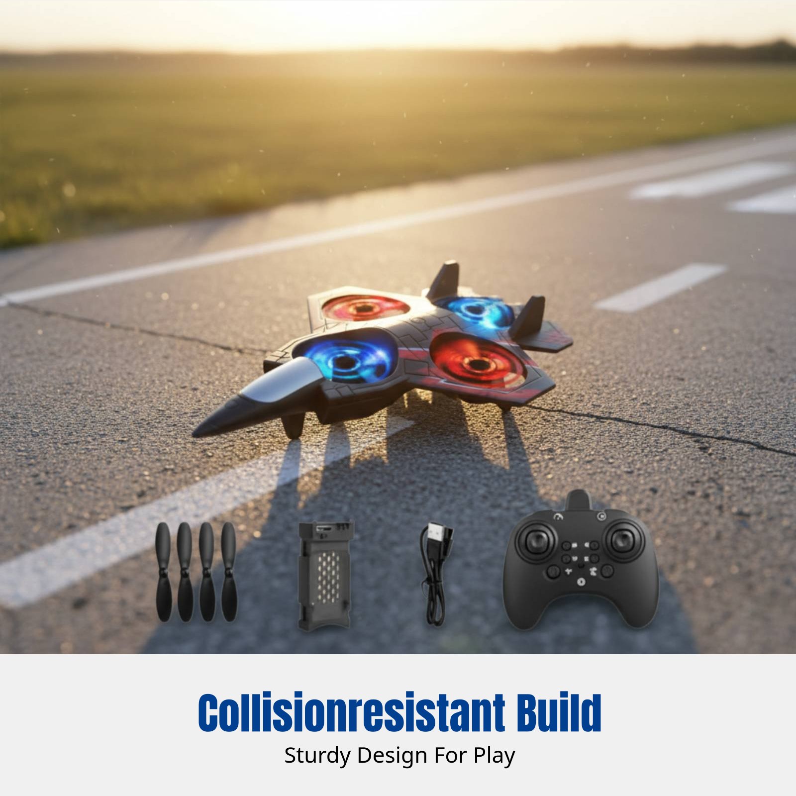 RC Stunt Fighter Jet, Remote C - Kids Outdoor Car recension och pris